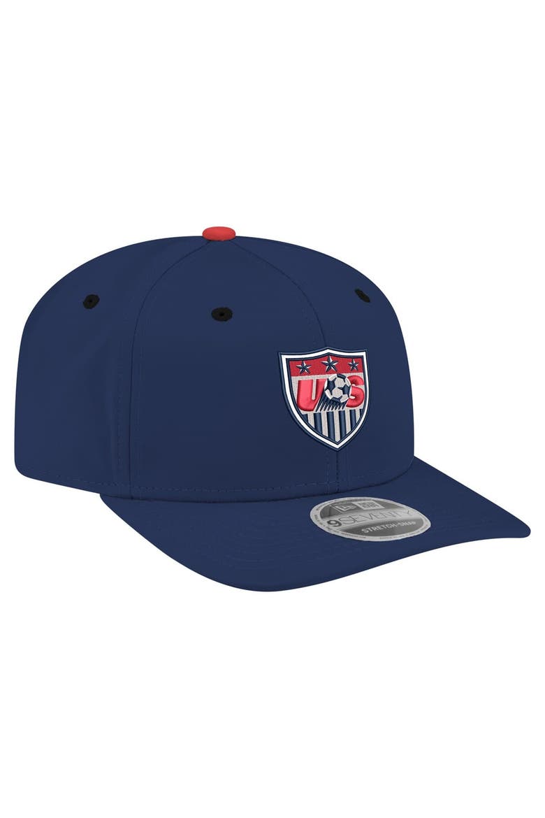 Men's New Era  Navy USMNT 1995 Retro 9SEVENTY Snapback Hat, Alternate, color, Navy
