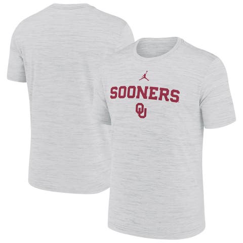 Men's Jordan Brand Ash Oklahoma Sooners 2025 Sideline Velocity Performance T-Shirt