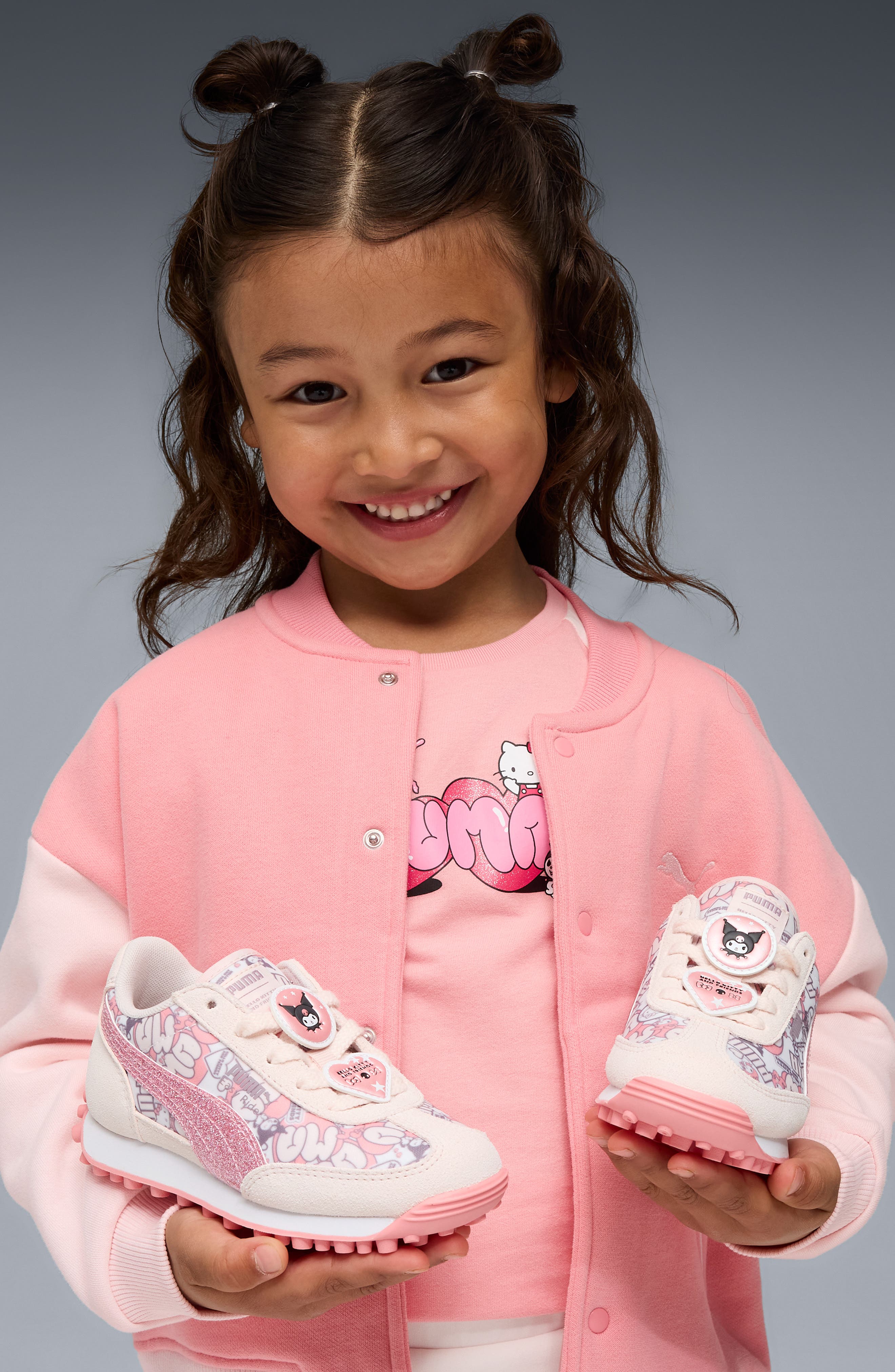 PUMA x Hello Kitty<sup>®</sup> & Friends Kids' Easy Rider Sneaker, Alternate, color, Jasmine Flower/ Pinkscape