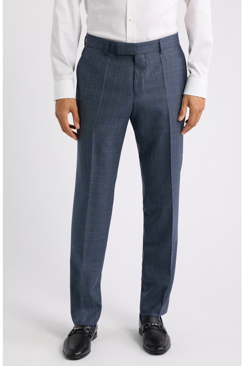 Huge Plaid Wool Suit, Alternate, color, OPEN BLUE