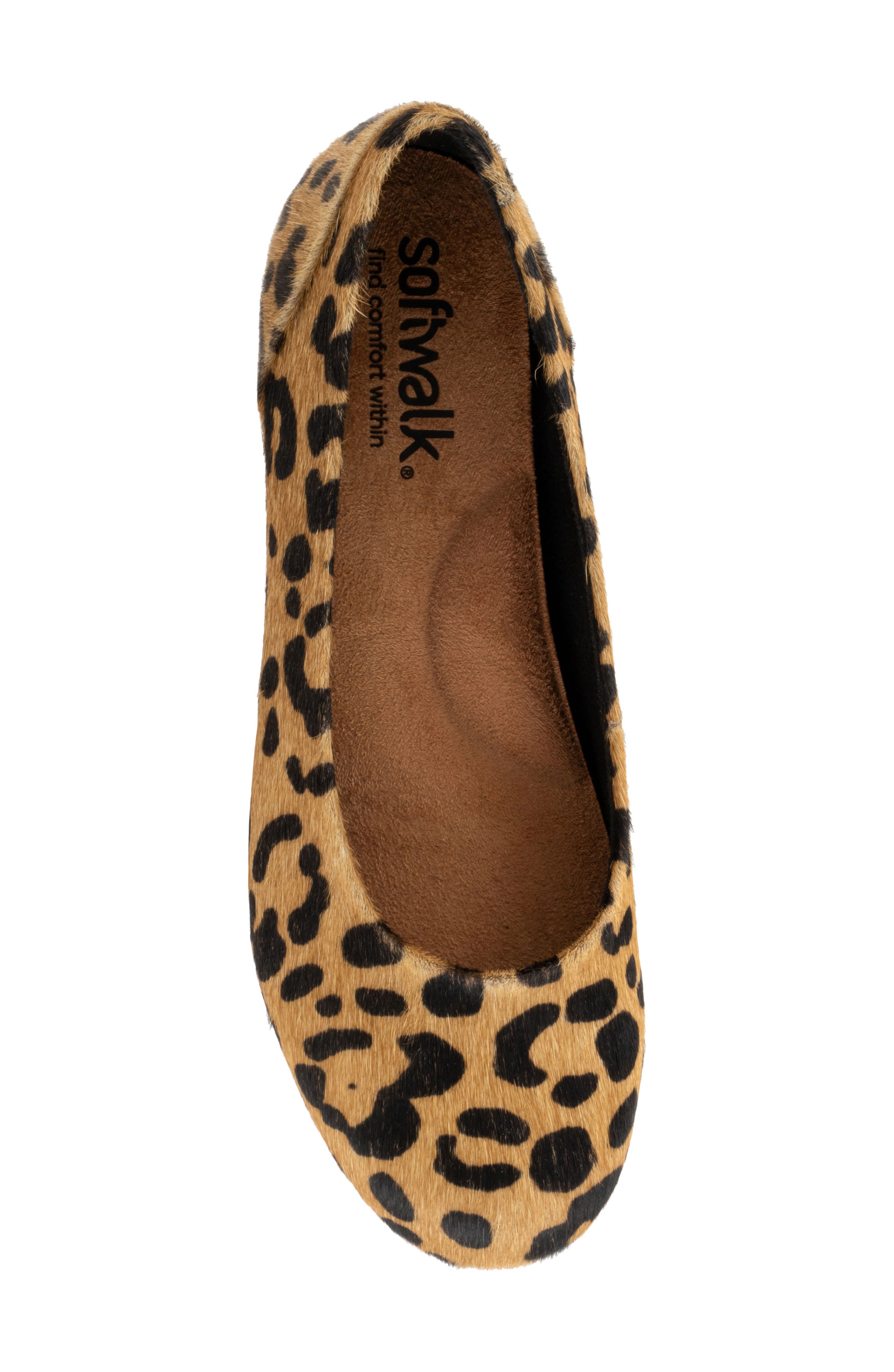 Sonoma Genuine Calf Hair Flat, Alternate, color, TAN LEOPARD