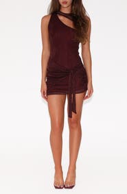 Tiger Mist Azelma Asymmetrical Minidress