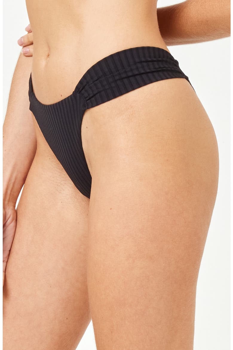 Dolce Bitsy Bikini Bottoms, Alternate, color, BLACK