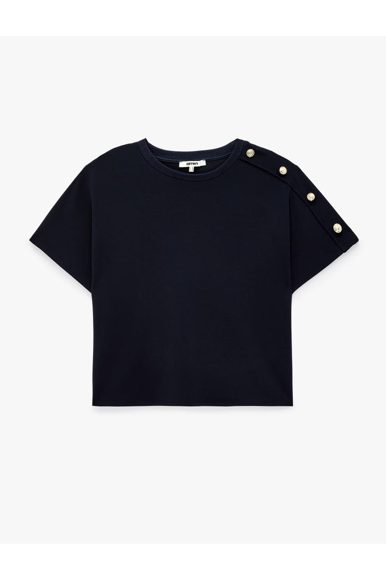 Short Sleeve Crew Neck T-Shirt, Alternate, color, NAVY