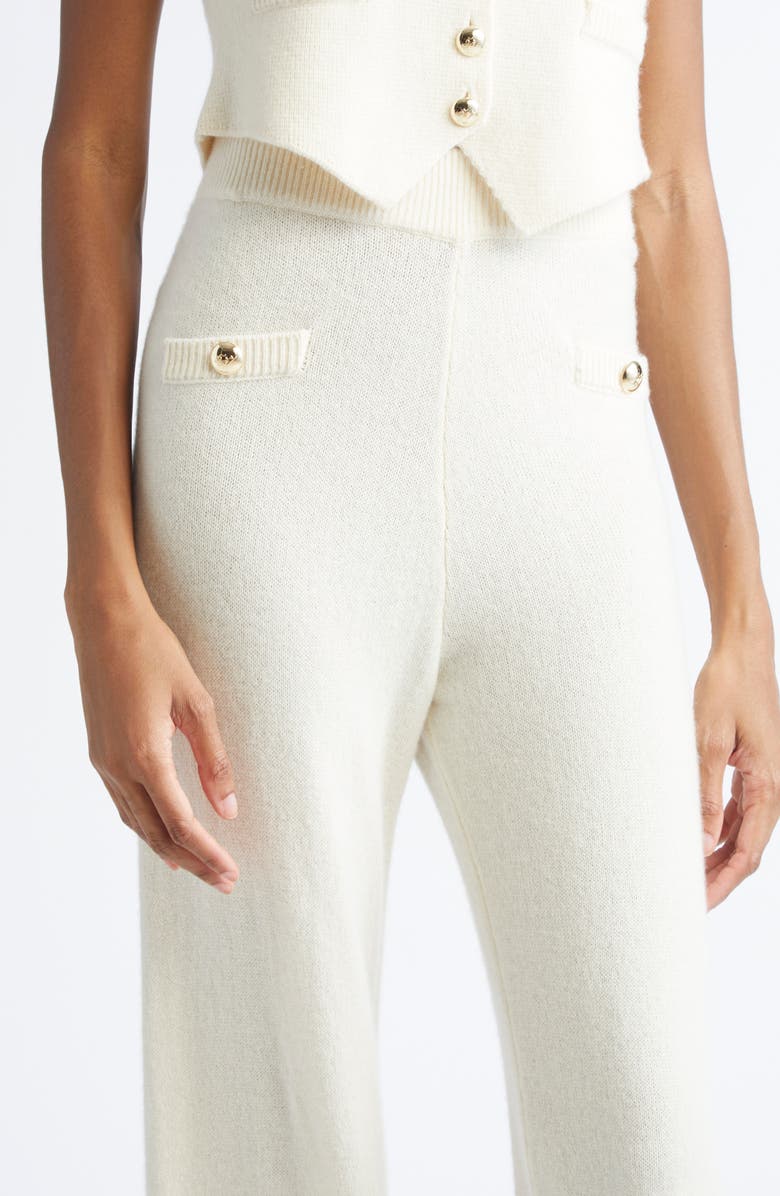 Cinq à Sept Cosmin Cashmere Sweater pants, Alternate, color, Ivory