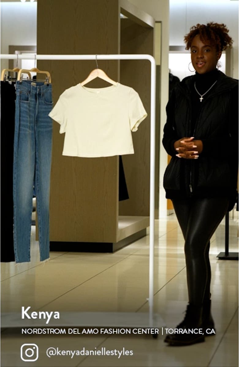 Cotton Jersey Super Crop T-Shirt, sales video thumbnail