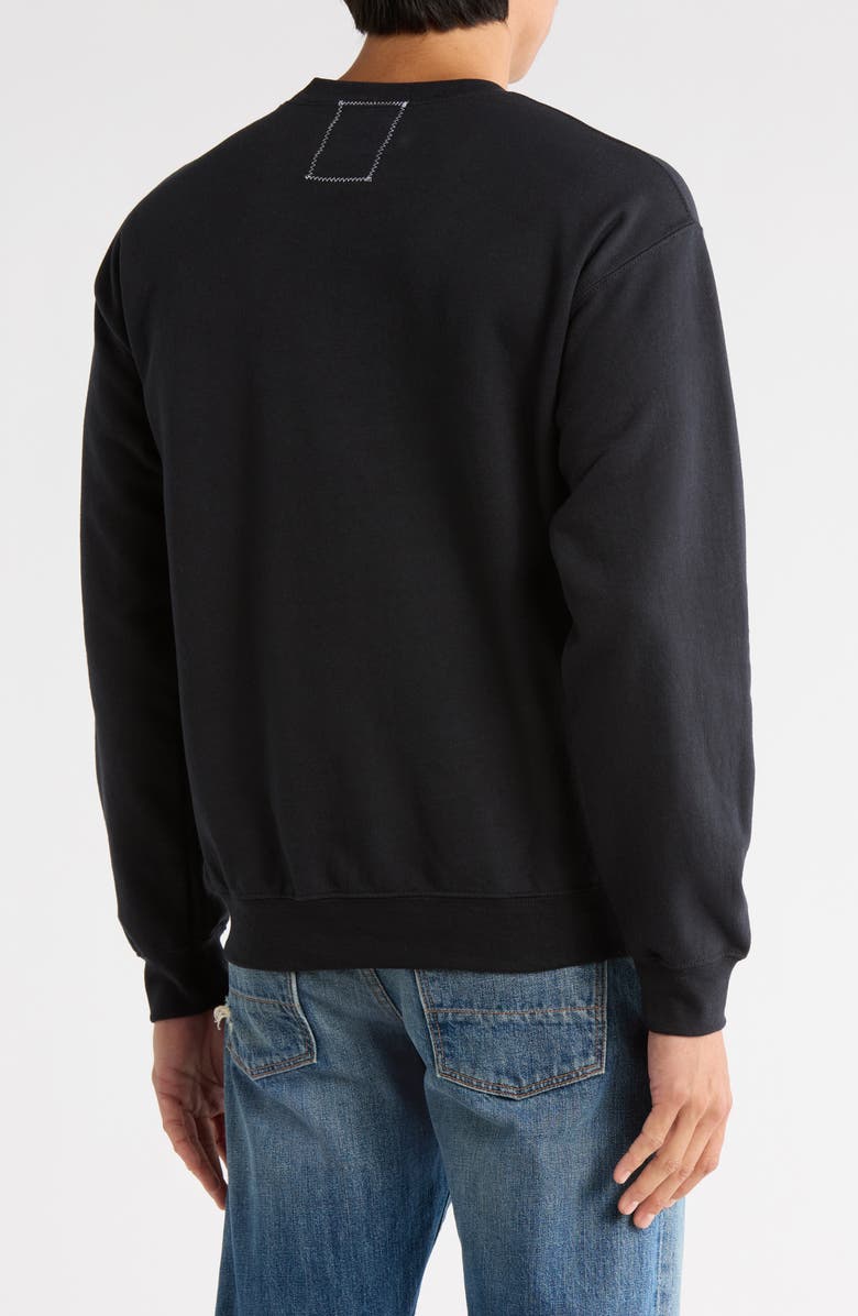 RIOT SOCIETY Riot Bear Cotton Blend Crewneck Sweatshirt, Alternate, color, Black