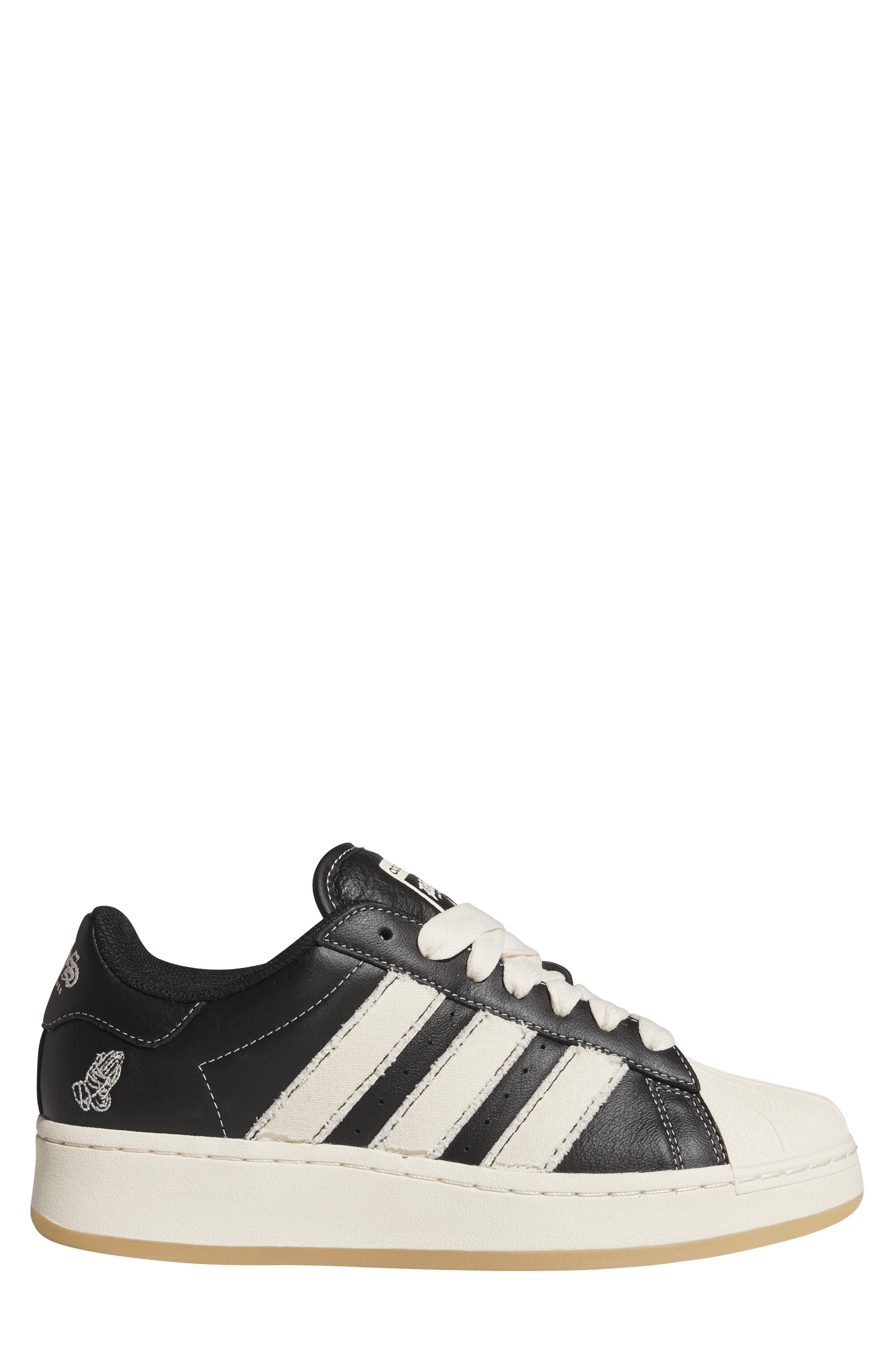 adidas Dios Superstar Sneaker, Alternate, color, Core Black