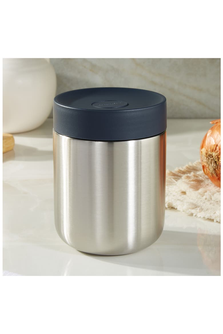 17-Ounce Insulated Food Container, Alternate, color, NAVY AND STEEL