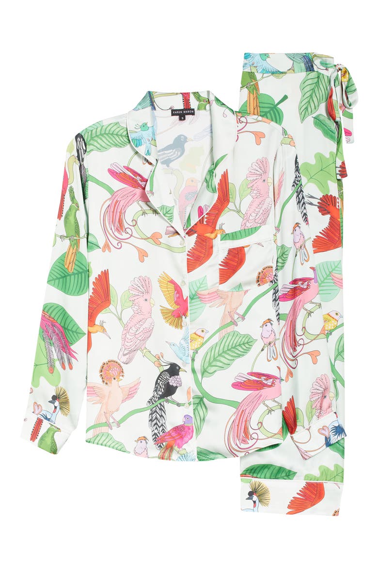 Birds of a Feather Pajamas, Alternate, color, SPEARMINT