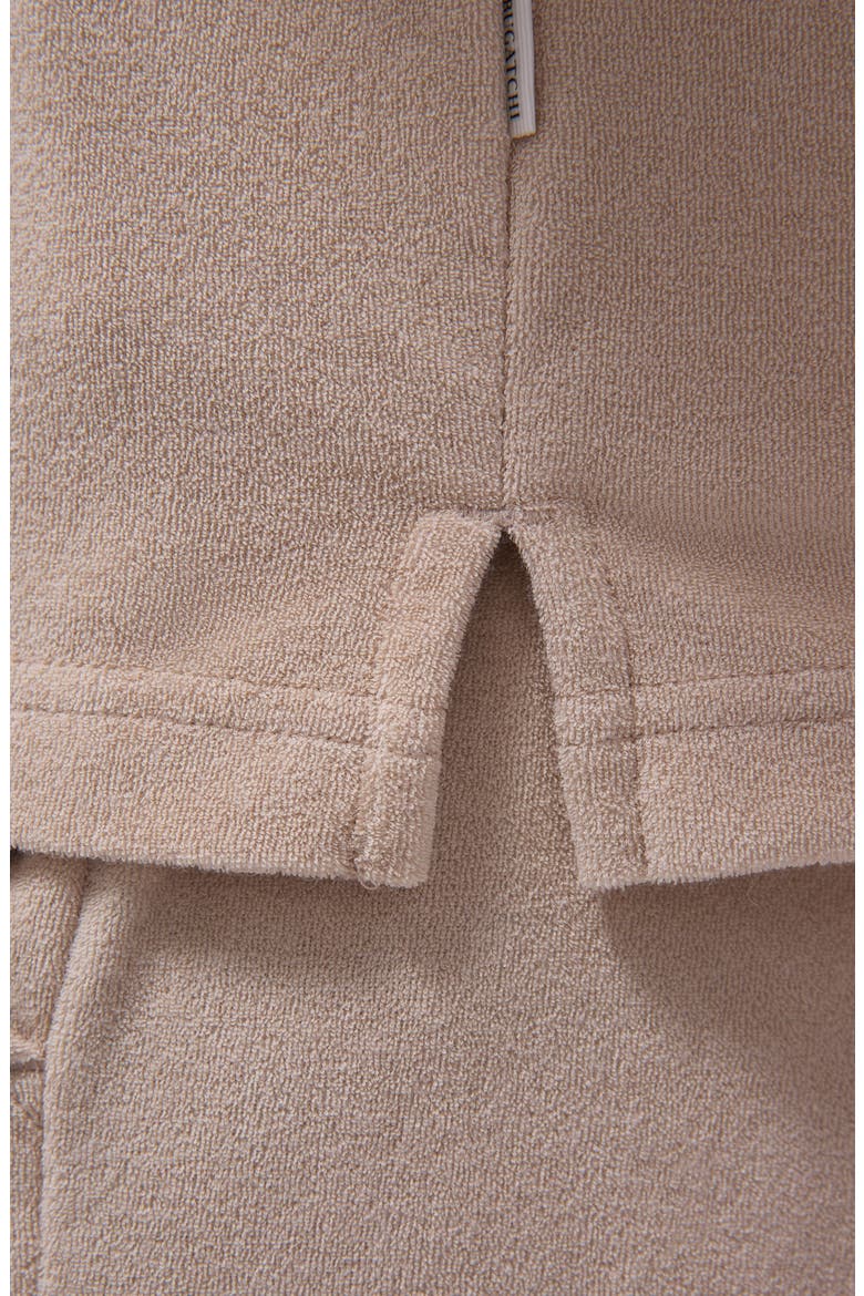 Cotton Blend French Terry Polo, Alternate, color, SAND