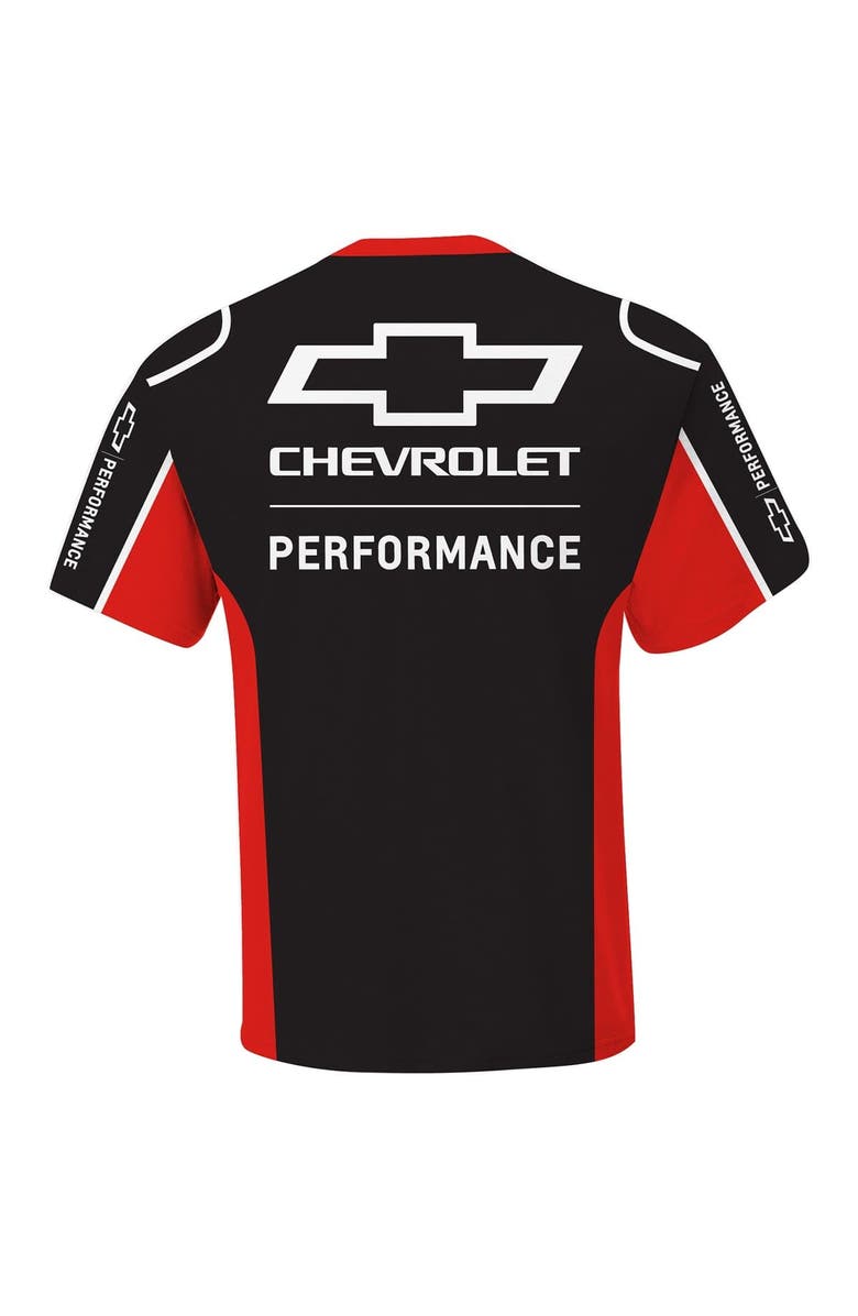 CHECKERED FLAG Men's Checkered Flag Sports Black Chevrolet Uniform T-Shirt, Alternate, color, Black