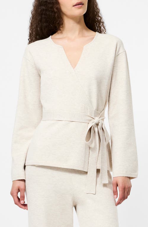 French Connection Marley Wrap Cardigan In Gray