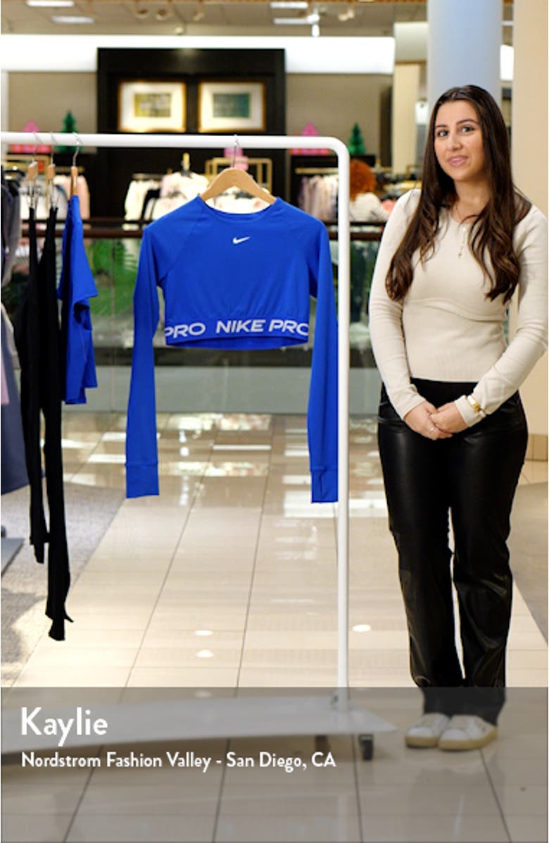 Pro 365 Dri-FIT Long Sleeve Crop Top, sales video thumbnail