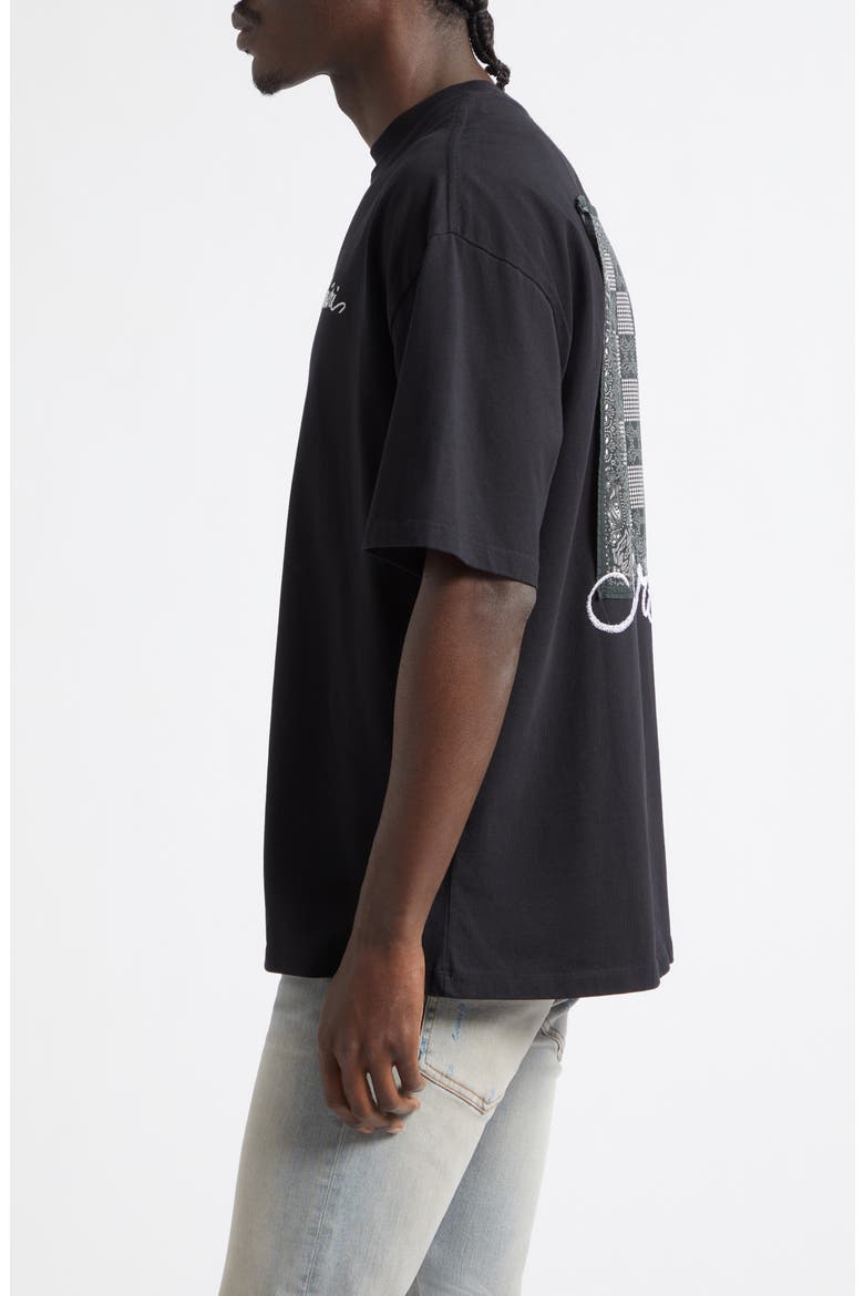 Oversize MA Check Patch Appliqué Skate T-Shirt, Alternate, color, BLACK