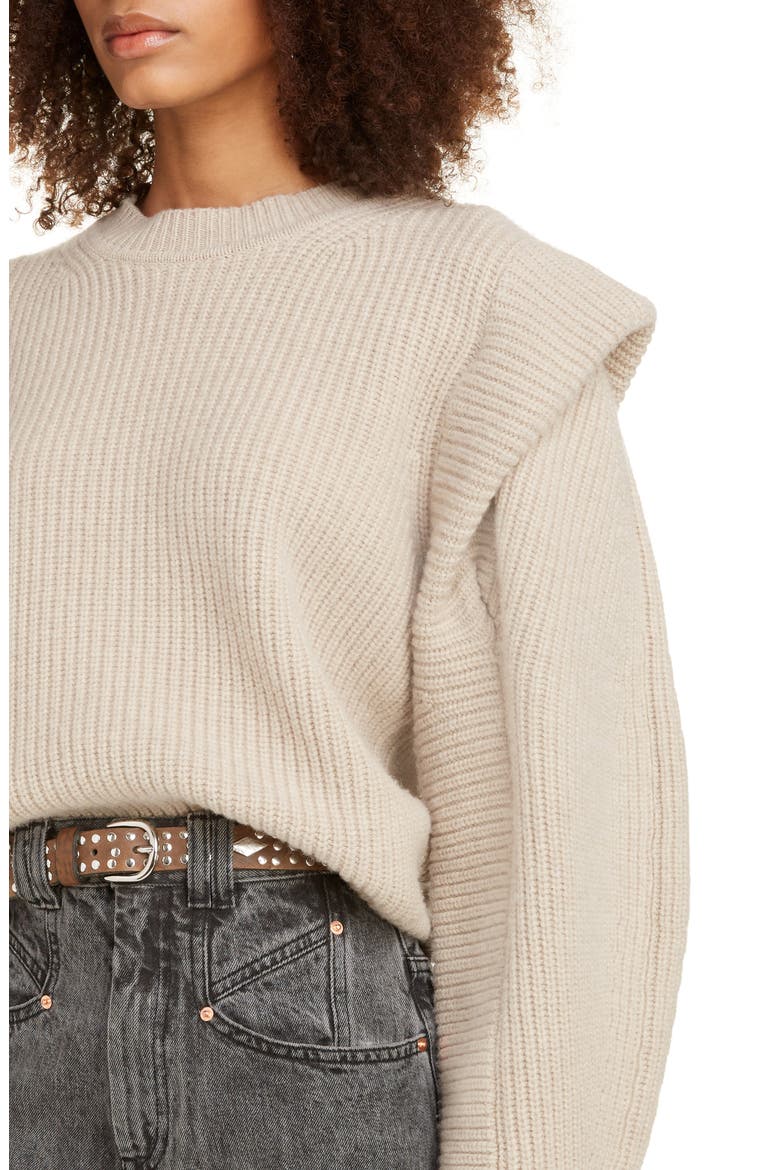 Layered Cashmere & Wool Sweater, Alternate, color, BEIGE