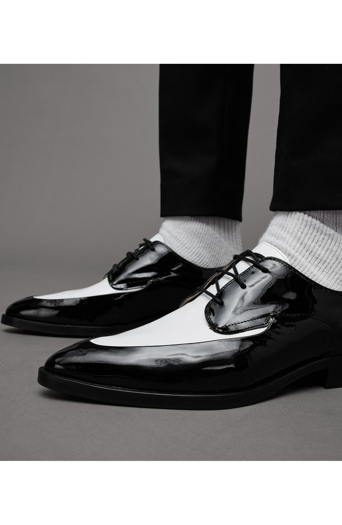 AllSaints Lex Two-Tone Derby, Alternate, color, 