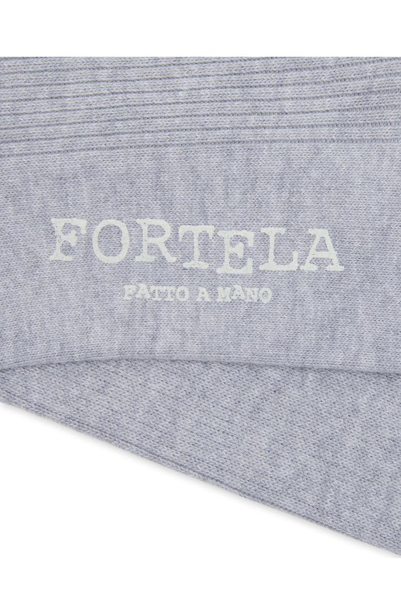 Fortela 2 Mid-Length Lisle Cotton Socks, Alternate, color, Grigioch1
