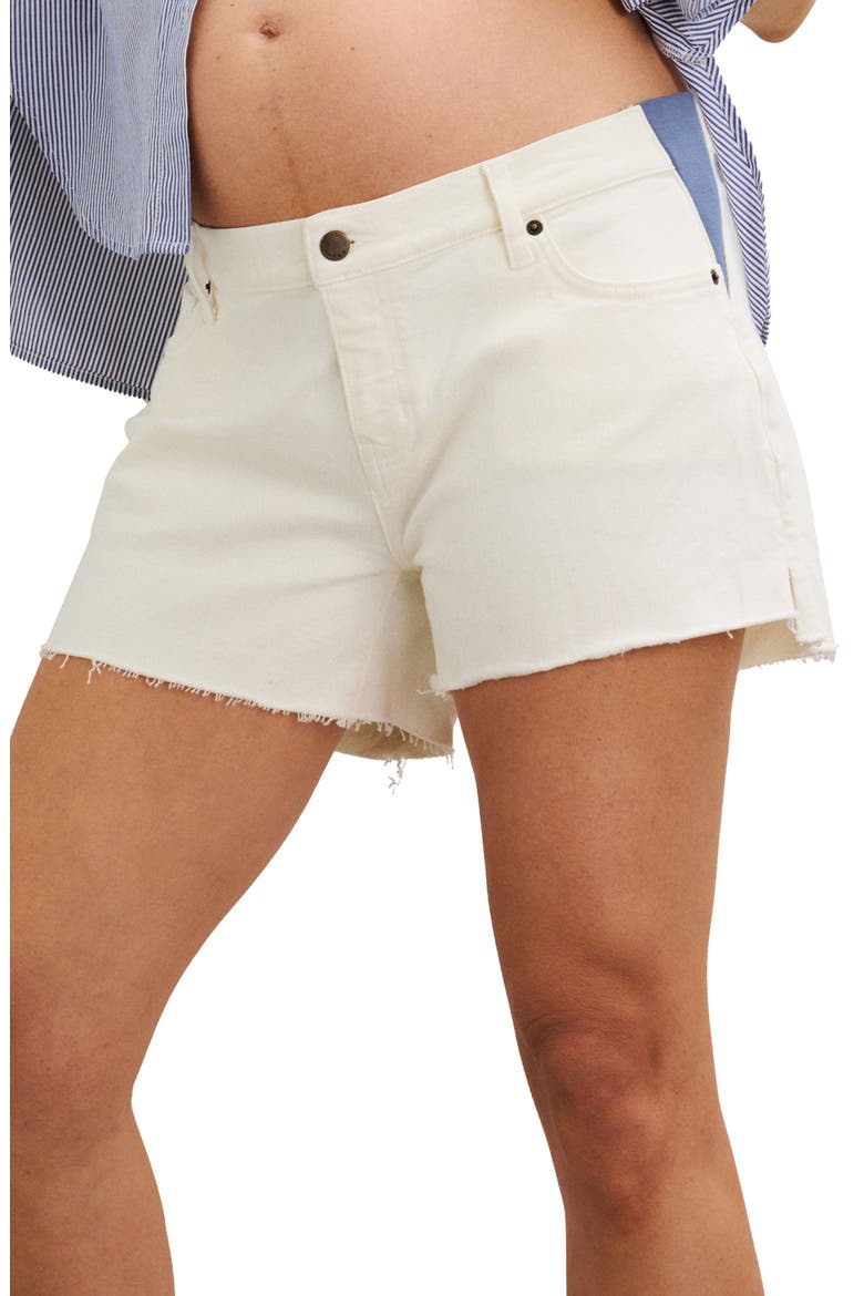 The Denim Maternity Cut Off Short, Main, color, Cloud Wash