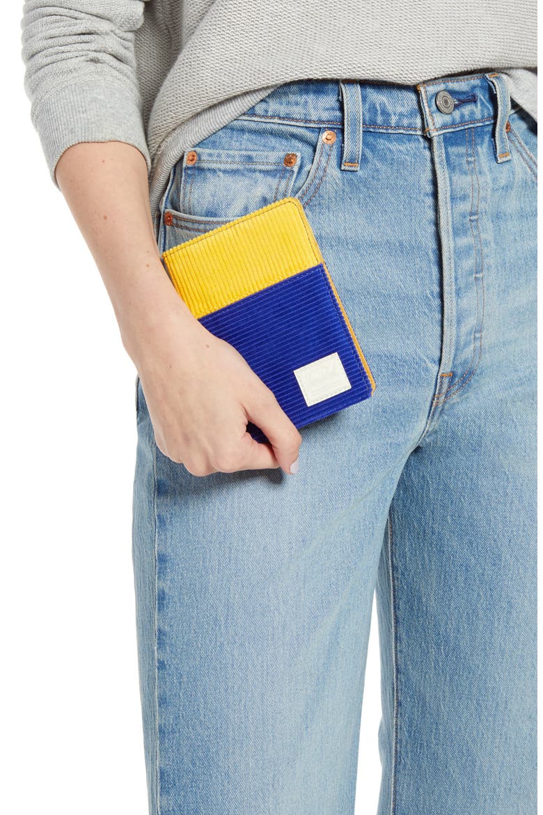 Raynor Passport Holder, Alternate, color, BLUE/ YELLOW