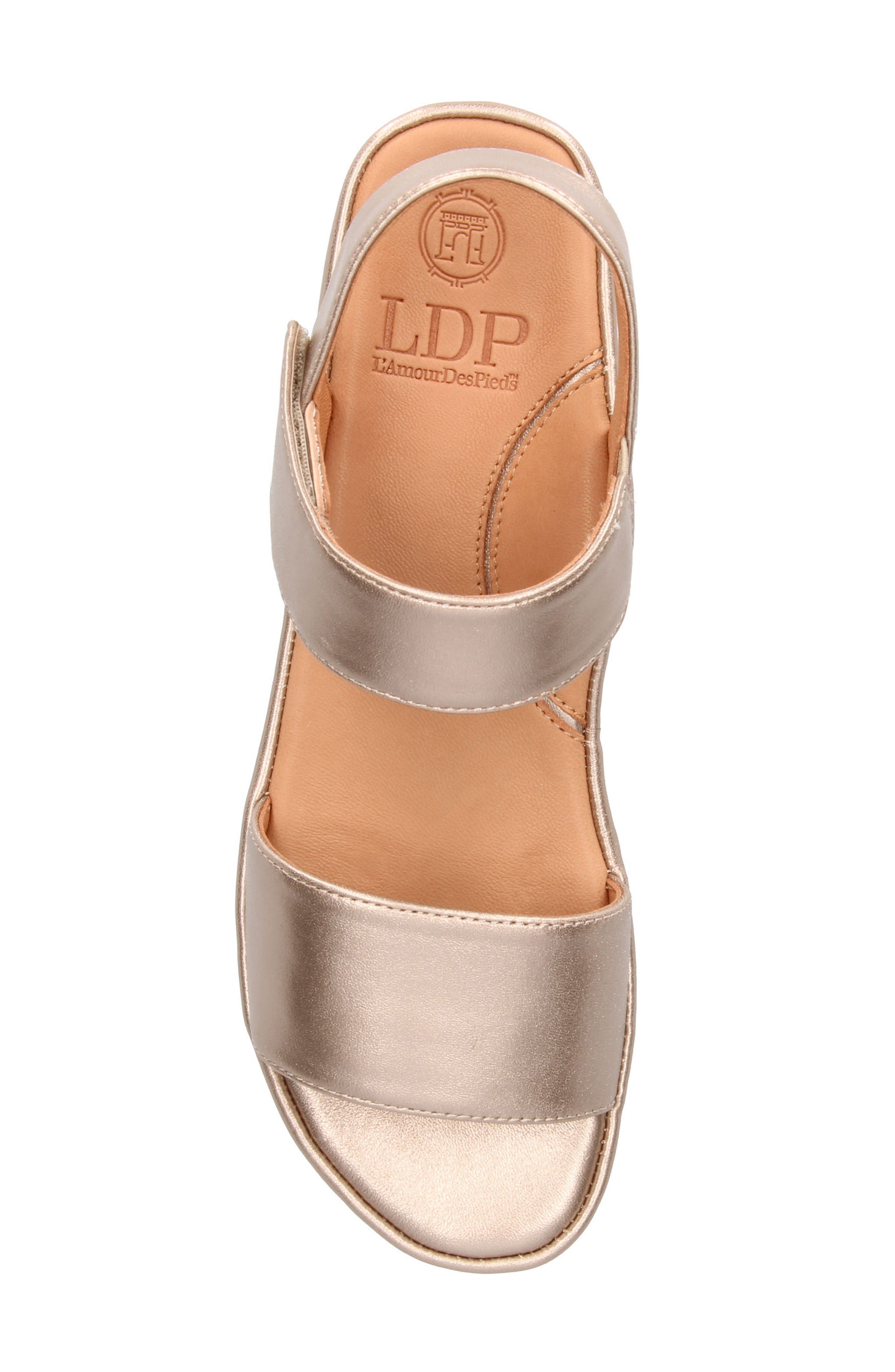 L
Amour des Pieds Abrilla Platform Sandal, Alternate, color, Champagne