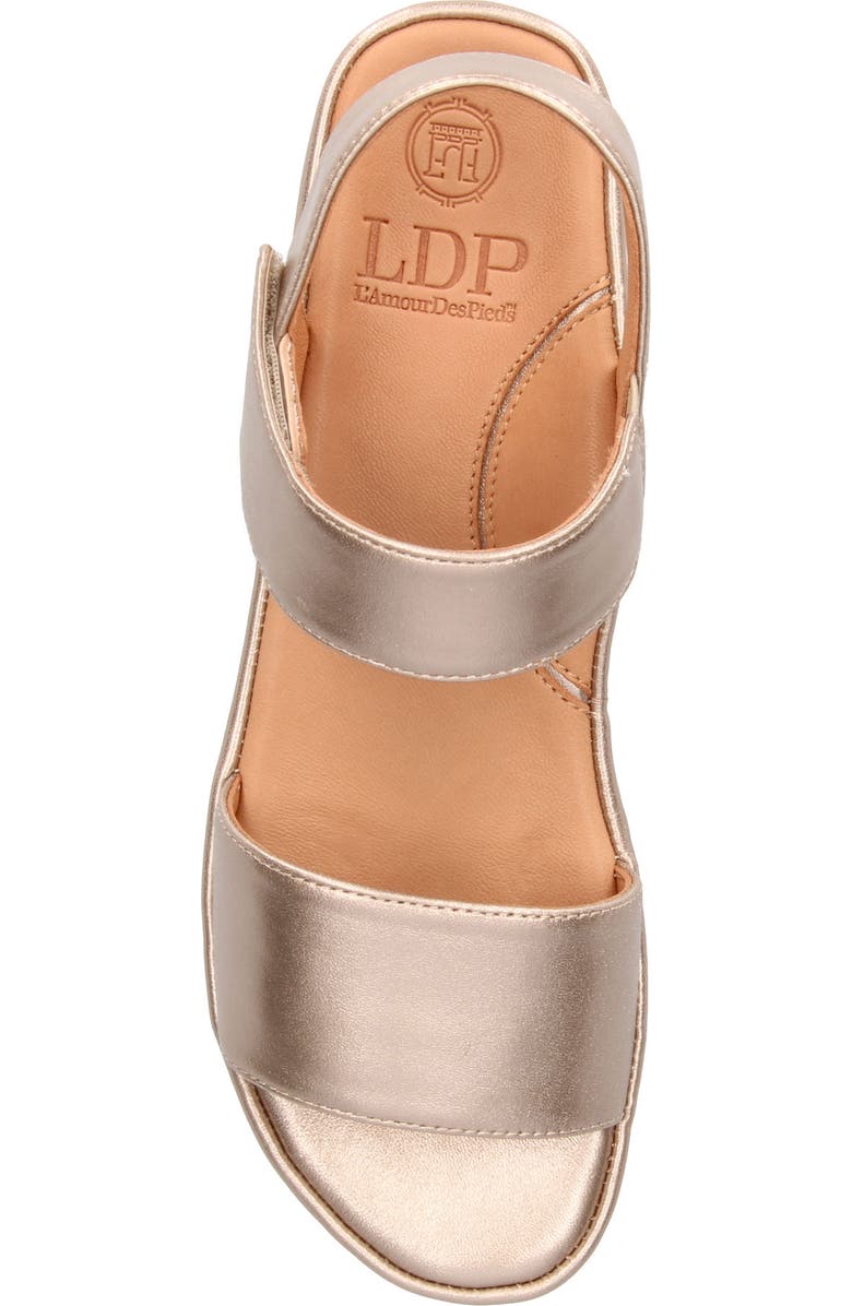 L
Amour des Pieds Abrilla Platform Sandal, Alternate, color, Champagne