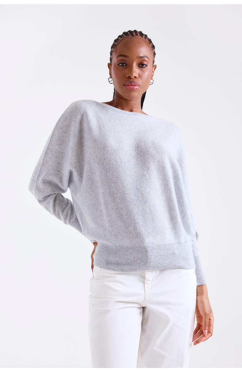 1982 Alaia Long Sleeve 100% Cashmere Sweater, Alternate, color, Super Grey