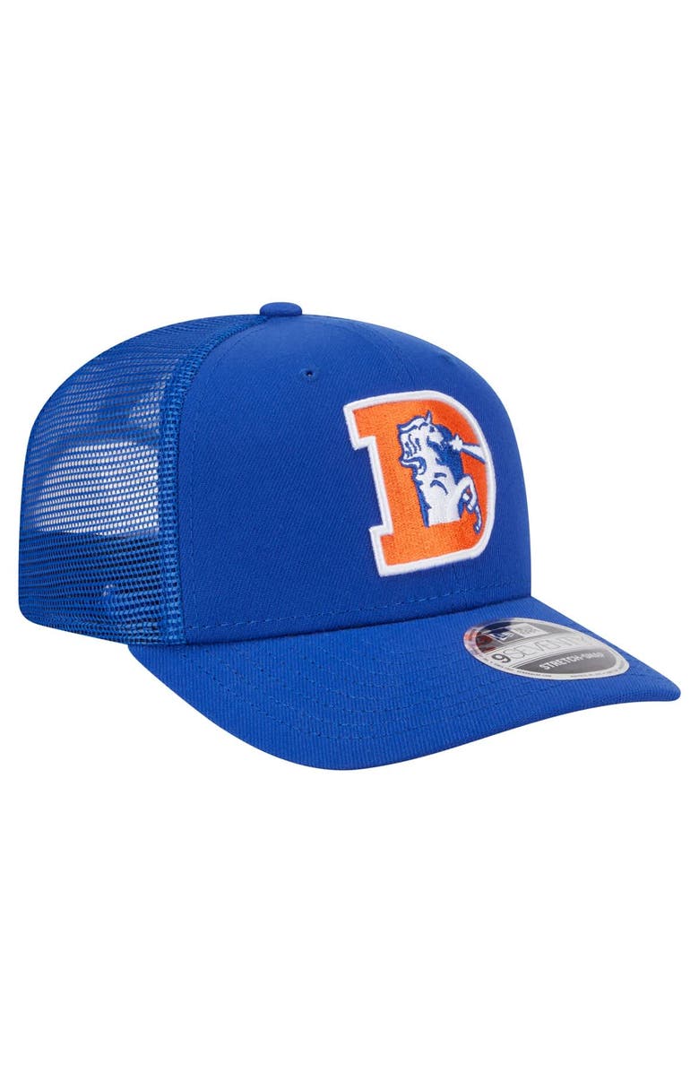 New Era Men's New Era Royal Denver Broncos Main Trucker 9SEVENTY Stretch-Snap Hat, Alternate, color, 
