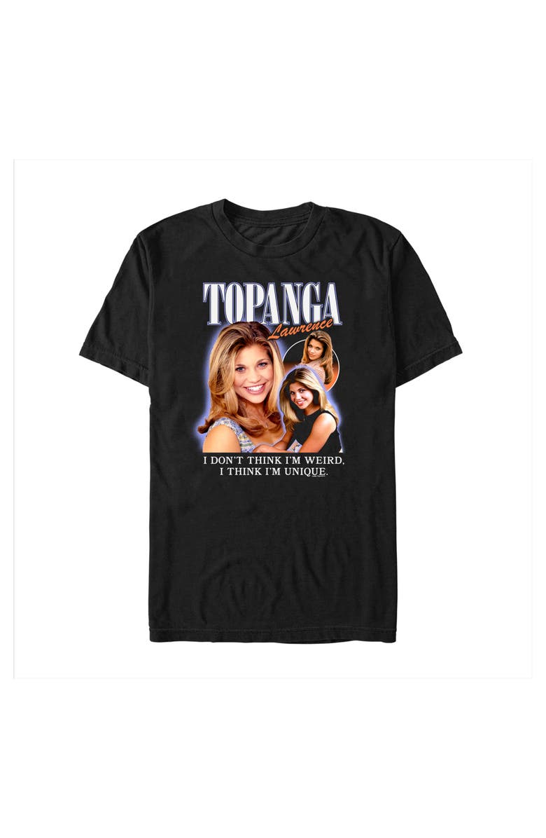 Boy Meets World Men's Boy Meets World Topanga Lawrence Retro Poster Graphic T-Shirt, Alternate, color, Black