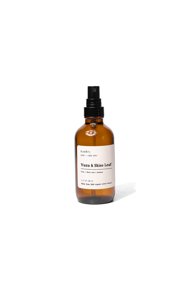 Kandlery Yuzu Shiso Leaf Natural Room Linen Spray, Main, color, NO COLOR