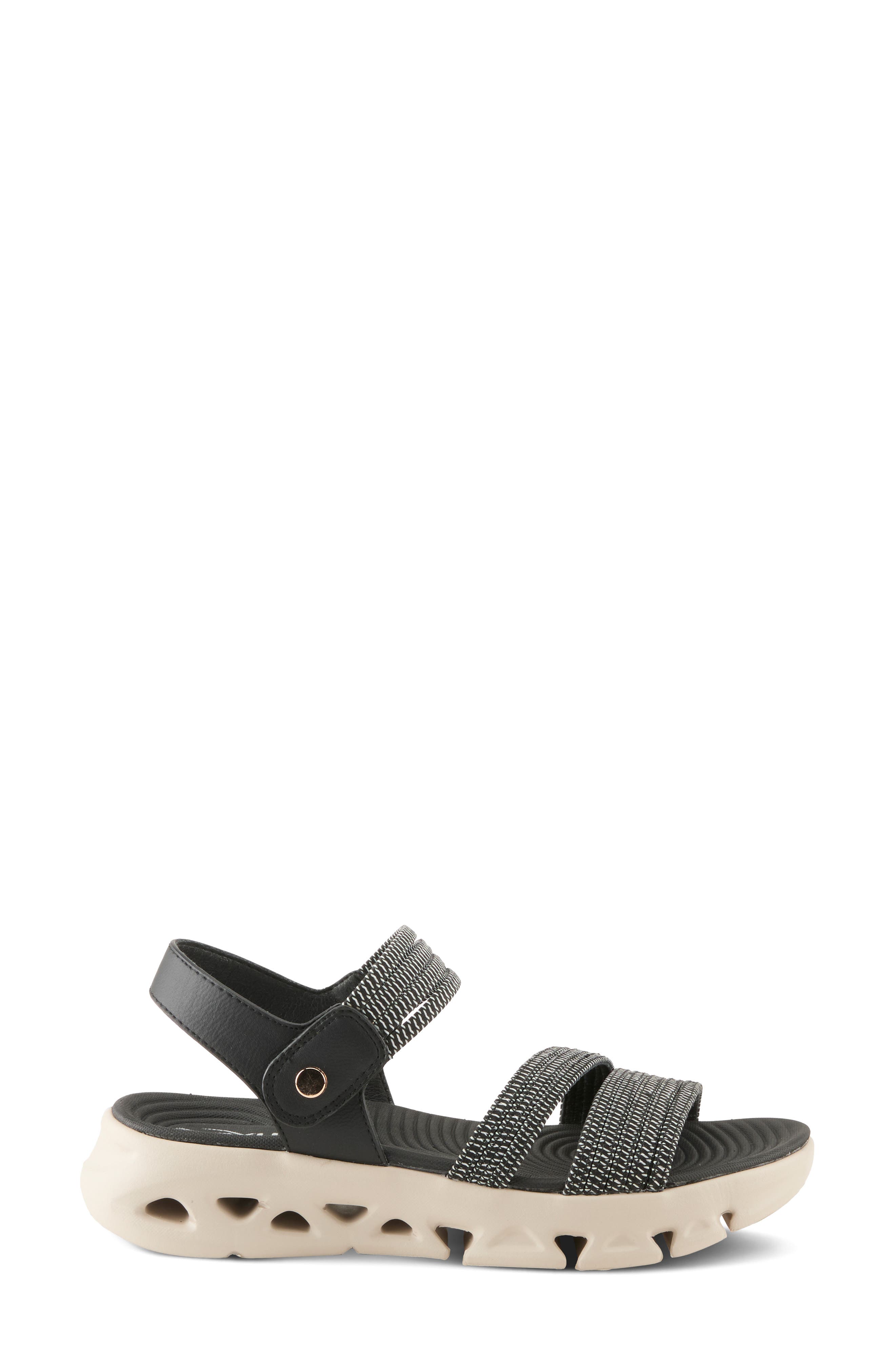 Flexus by Spring Step Garlina Platform Wedge Sandal, Alternate, color, Black
