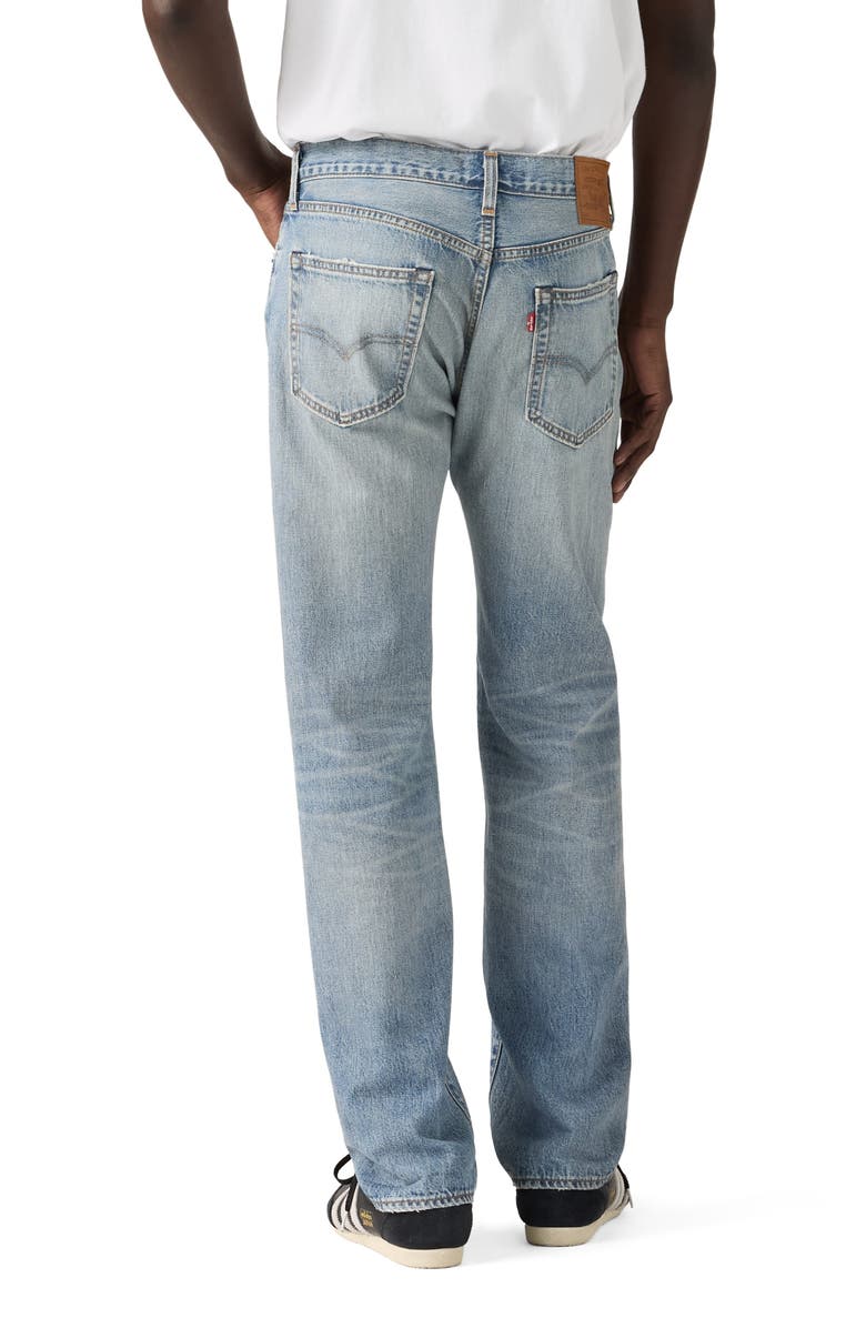 Levi's 505<sup>™</sup> Relaxed Straight Leg Selvedge Jeans, Alternate, color, Back At It Dx Selvedge