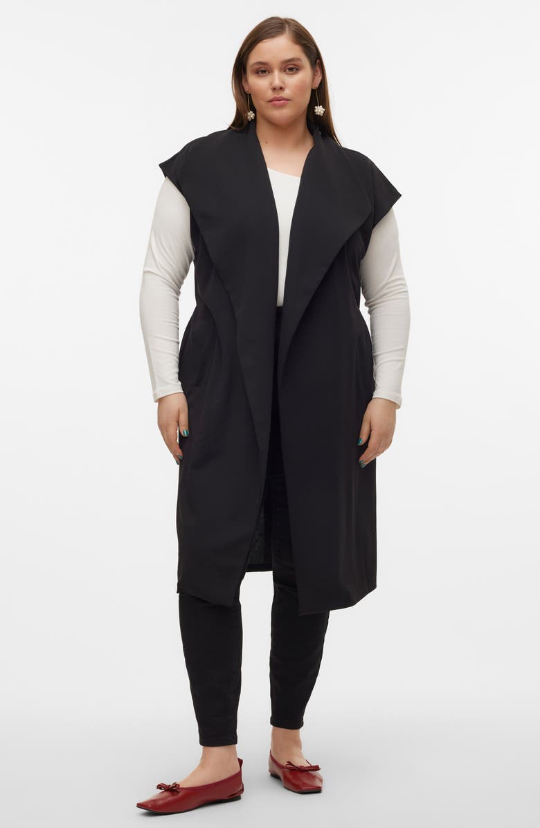 VERO MODA CURVE Allison Long Vest, Alternate, color, 