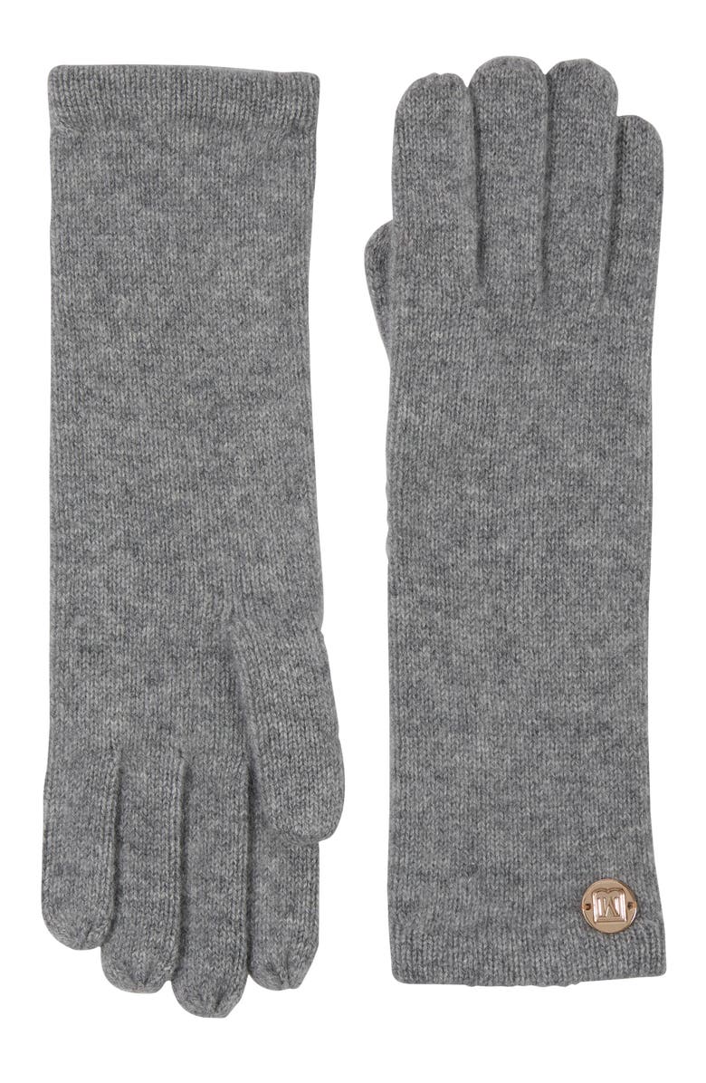 Bruno Magli Cashmere Jersey Knit Gloves, Main, color, Grey