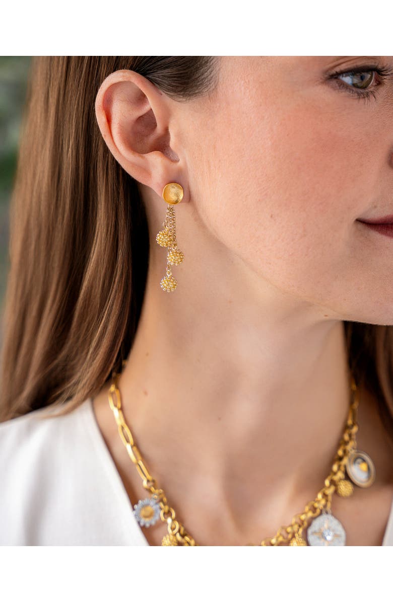 Loni Paul Jewelry Cluster Drop Earrings, Alternate, color, Gold