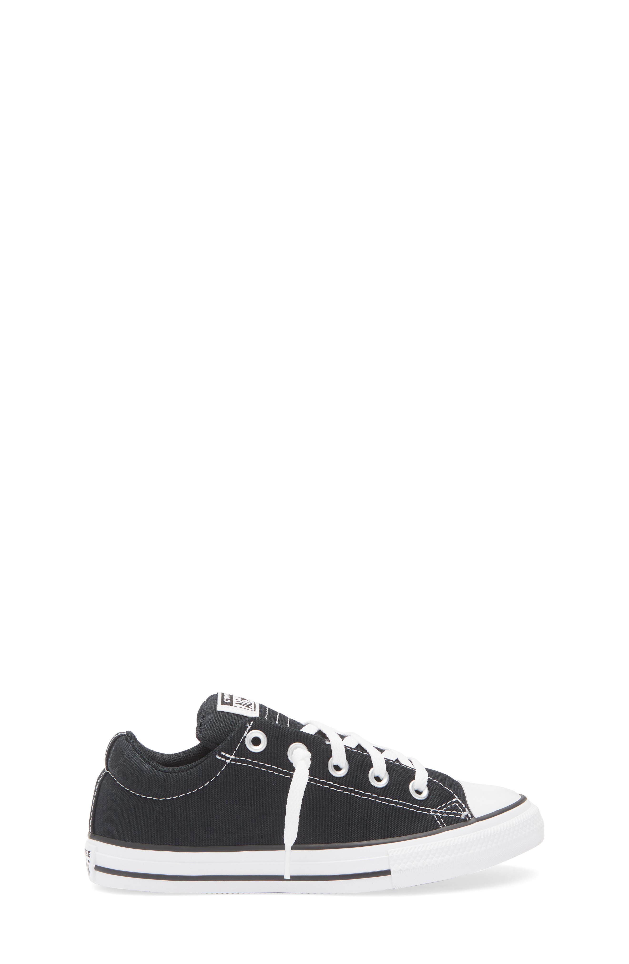 Converse Kids' Canvas Oxford Mid Sneaker, Alternate, color, Black/White/Black