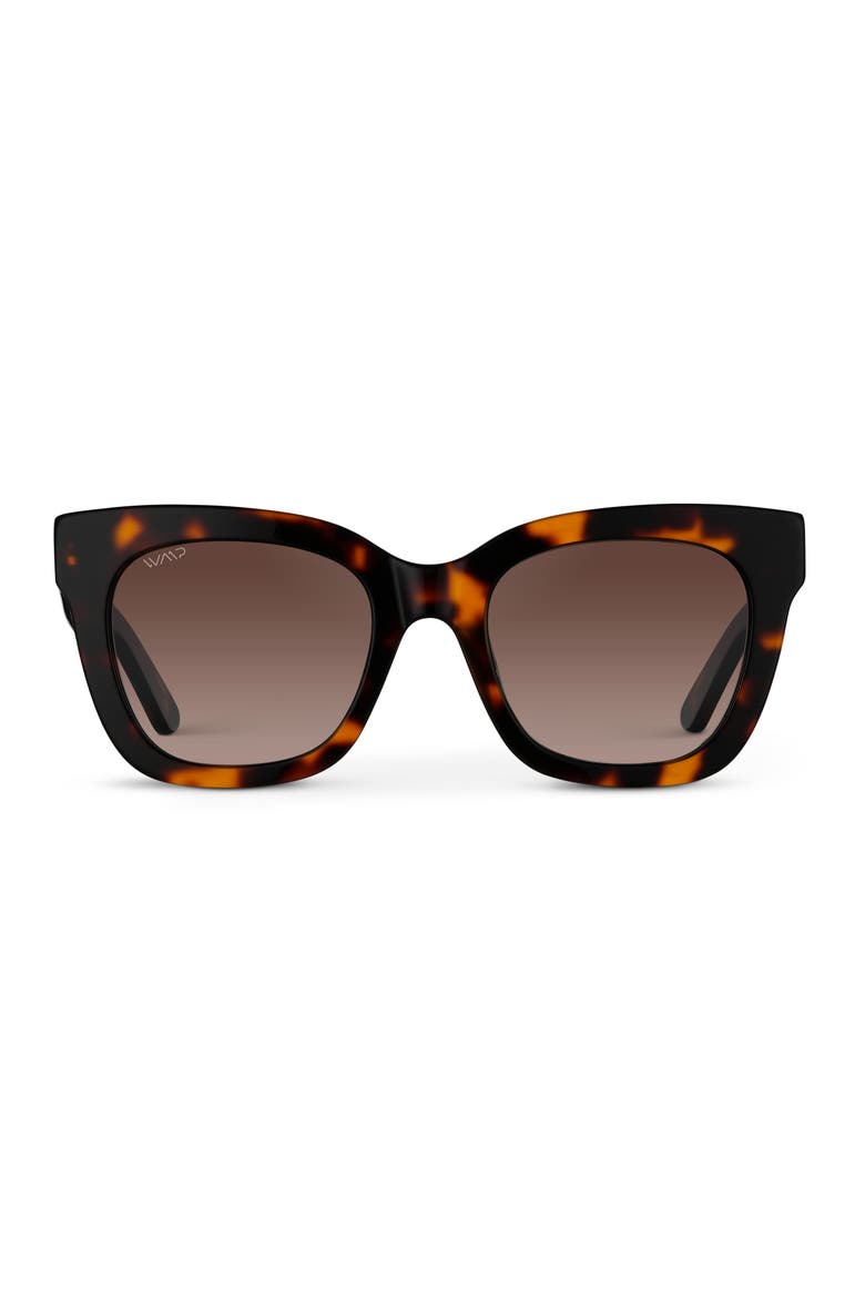 Stormi - 50mm Cat-Eye Polarized Sunglasses, Main, color, Tortoise