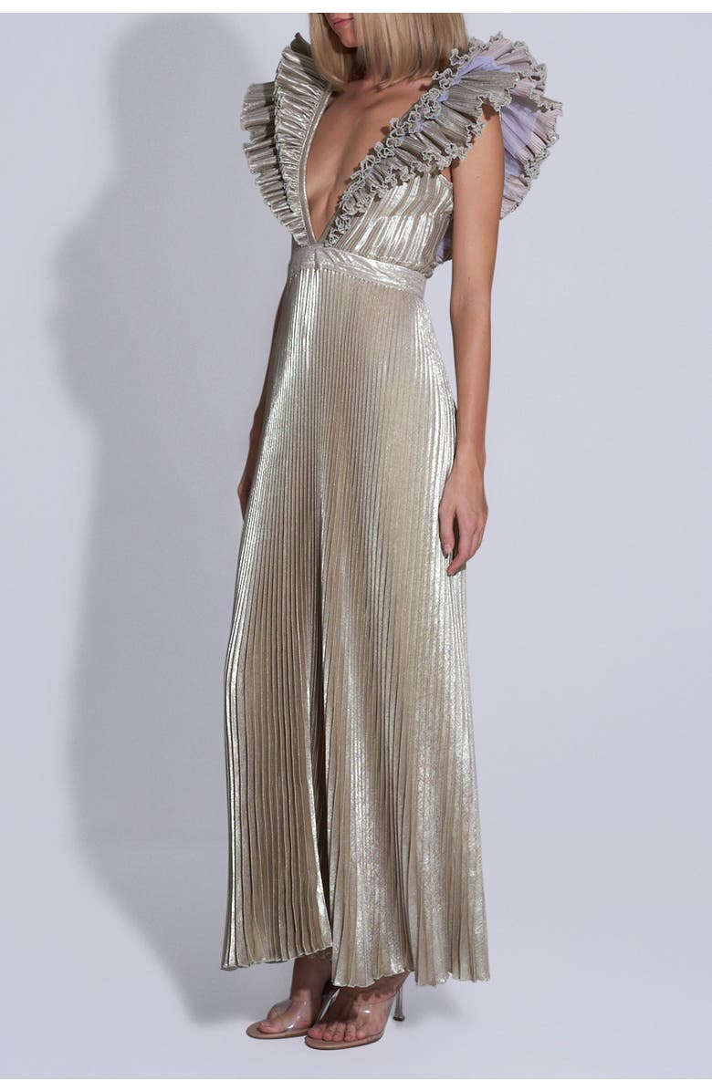 L'IDÉE WOMAN Tuileries Gown, Alternate, color, Gold Shimmer
