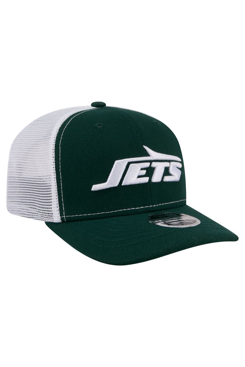 Men's New Era  Green New York Jets 9SEVENTY Trucker Adjustable Hat, Alternate, color, Green