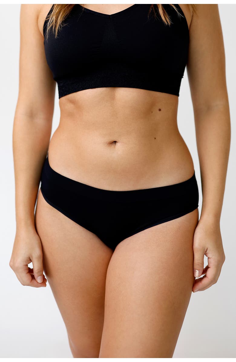 Blush & Bashful Low Rise Bikini, Main, color, Black