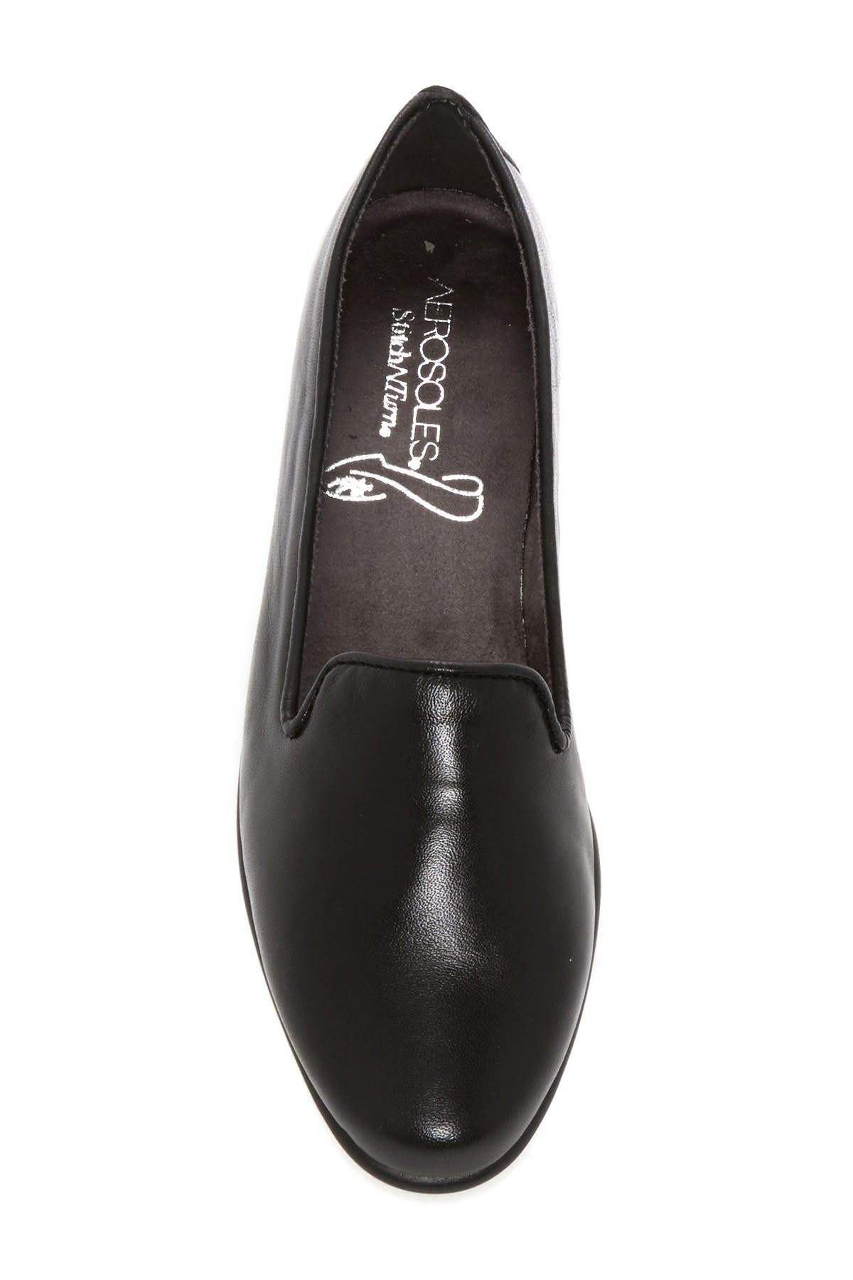 Aerosoles Betunia Smoking Slipper - Wide Width Available, Alternate, color, Black Leat