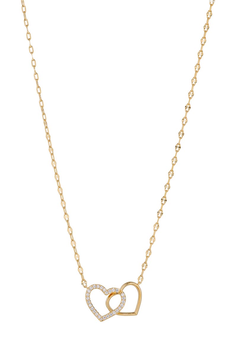 Nadri Heartbreaker Necklace, Main, color, Gold
