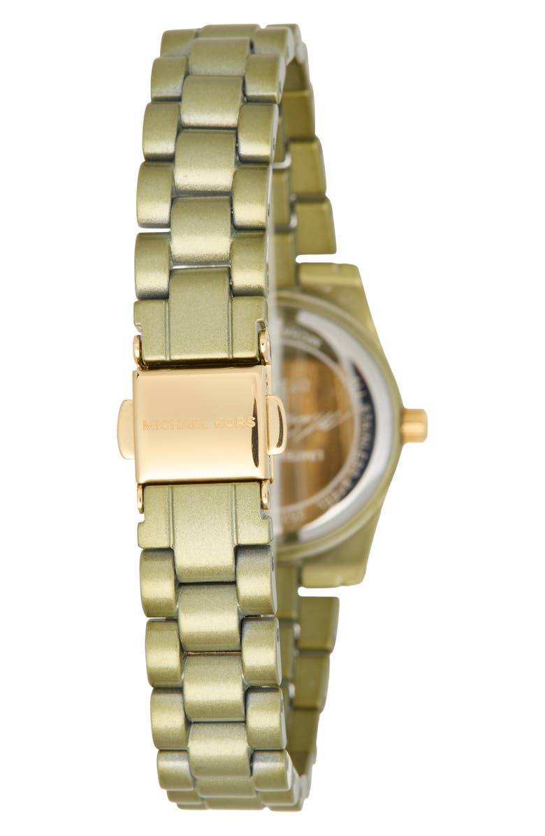 Michael Kors Petite Lexington Bracelet Watch, 26mm, Alternate, color, Green