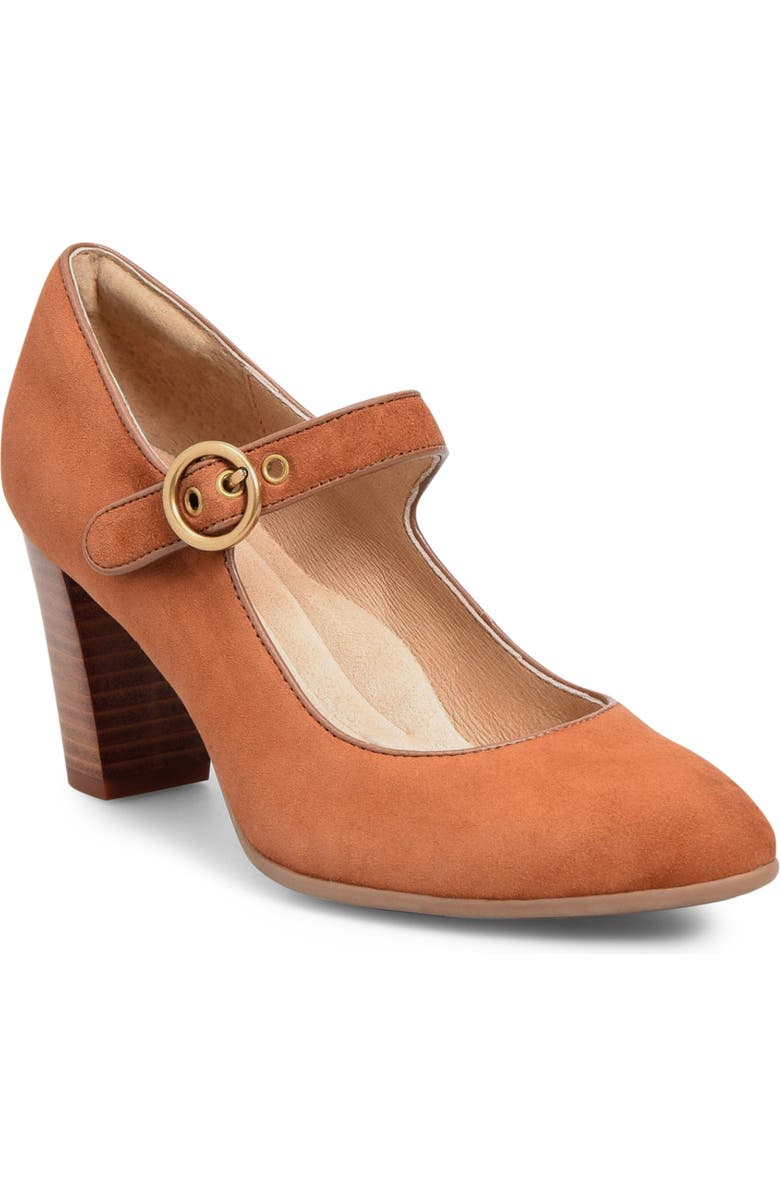 Söfft Petra Mary Jane Pump, Main, color, Russet Brown