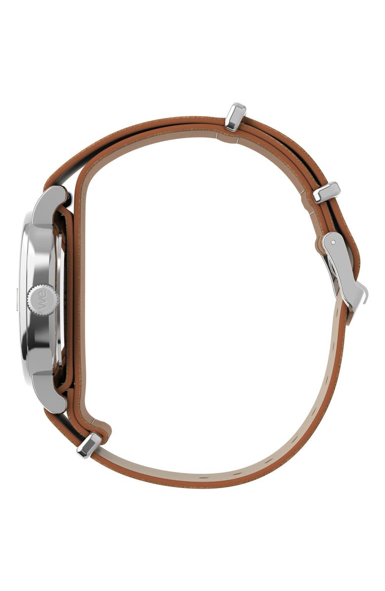 Timex<sup>®</sup> Weekender Leather Strap Watch, 37mm, Alternate, color, 