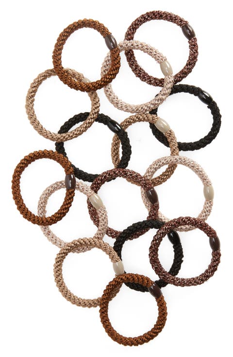 Grab & Go 15-Pack Braided Ponytail Holders