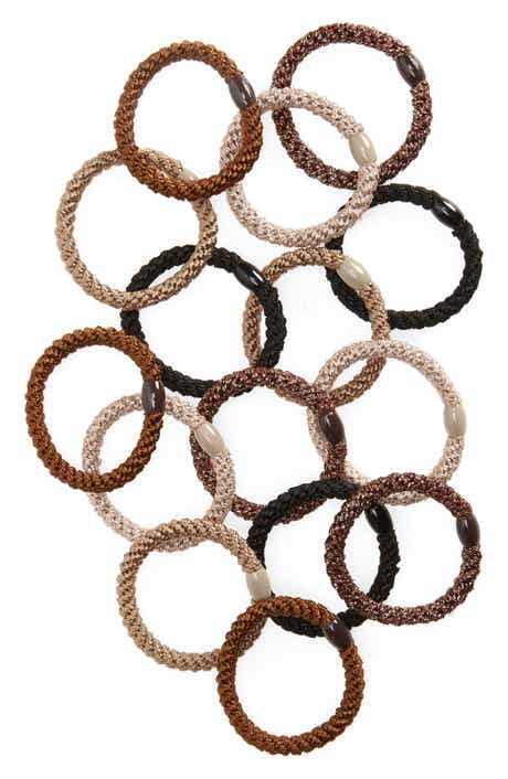 L. Erickson Grab & Go 15-Pack Braided Ponytail Holders