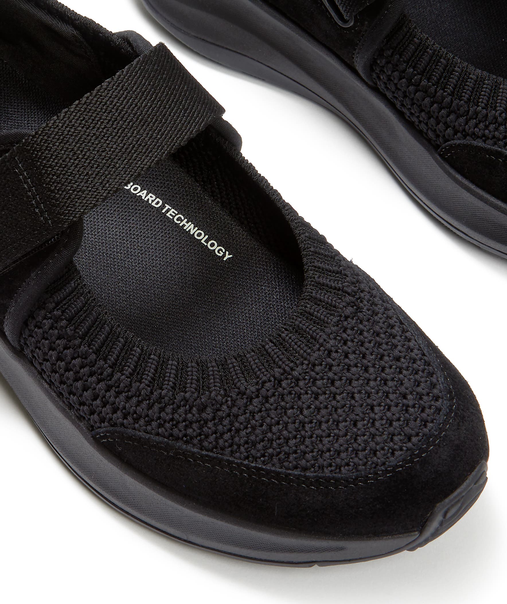 FitFlop F-Mode Flow Knit  Mary Janes, Alternate, color, All Black
