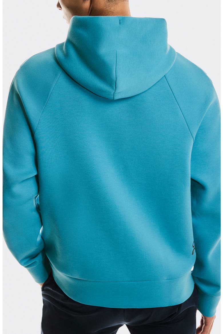 Focus Tech Hoodie, Alternate, color, NIAGARA