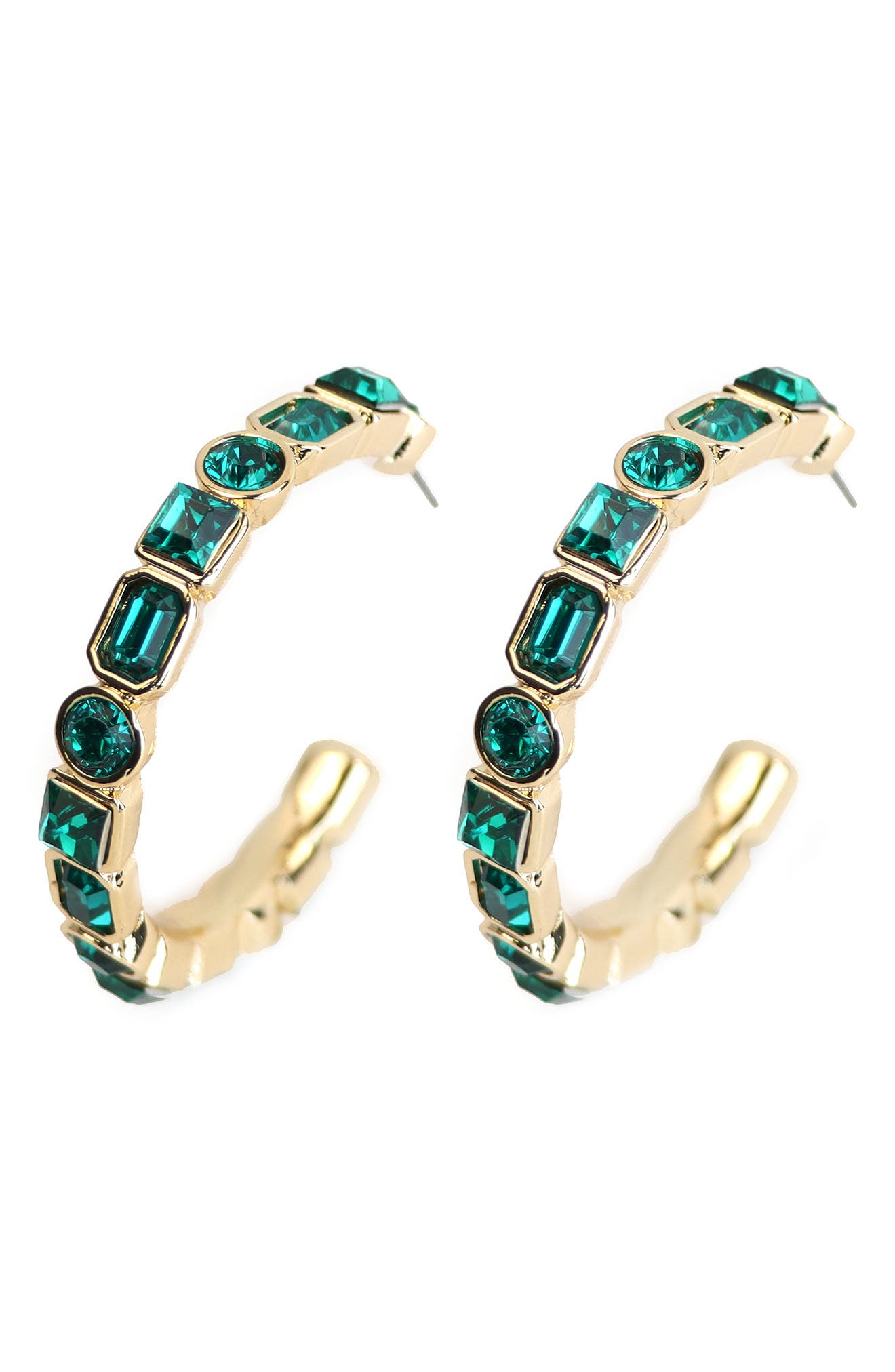 Panacea Crystal Hoop Earrings